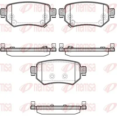 Колодка гальм. диск. MAZDA 6 2012- задн. (вир-во) REMSA 1682-02 (фото 1)