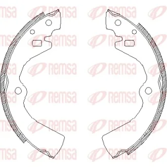 Колодка гальм. барабан. NISSAN CUBE 4WD 98-02, AD Y10/11 + ABS 93 - задн. (вир-во Remsa) REMSA 4127-00