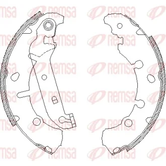 Колодка гальм. барабан. FORD, MAZDA задн. (вир-во Remsa) REMSA 4137-00