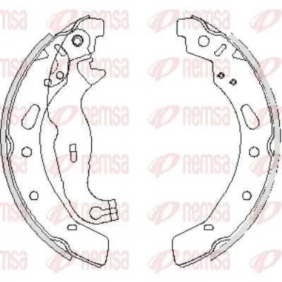 Колодка гальм. барабан. FORD FIESTA VI задн. (вир-во Remsa) REMSA 4242-00 (фото 1)
