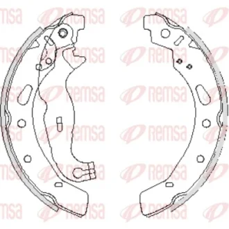 Колодка гальм. барабан. FORD FIESTA VI задн. (вир-во Remsa) REMSA 4242-00