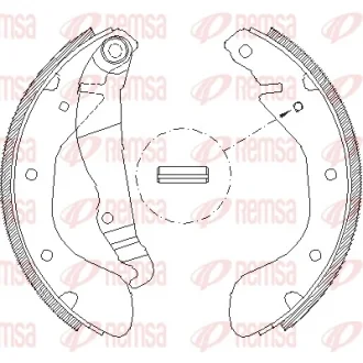 Колодка гальм. барабан. OPEL ASTRA/CORSA/TIGRA задн. (вир-во Remsa) REMSA 4307-00