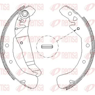 Колодка гальм. барабан. OPEL ASTRA/VECTRA/ZAFIRA задн. (вир-во Remsa) REMSA 4422-00