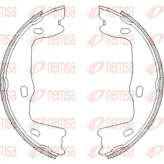 Колодка гальм. барабан. OPEL ASTRA/VECTRA/OMEGA задн. (вир-во Remsa) REMSA 4651-00