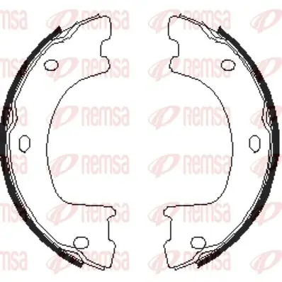 Колодка гальм. барабан. MERCEDES SPRINTER 06-. VW CRAFTER 06- задн. (вир-во Remsa) REMSA 4674-00 (фото 1)