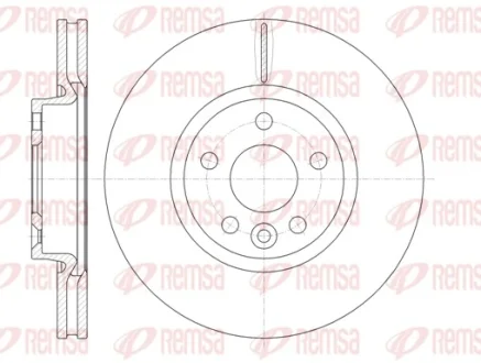 Диск гальмівний FORD GALAXY, MONDEO передн., вент. (вир-во) REMSA 61019-10