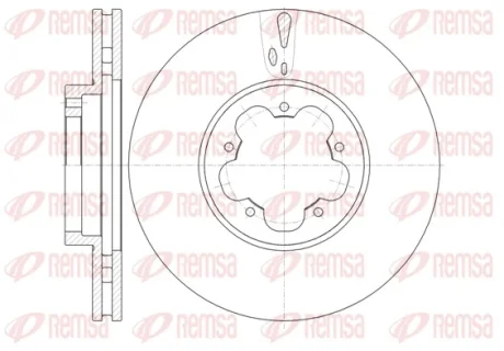 Диск гальмівний FORD TRANSIT 2.2-2.4 06 - передн. (вир-во) REMSA 61022-10