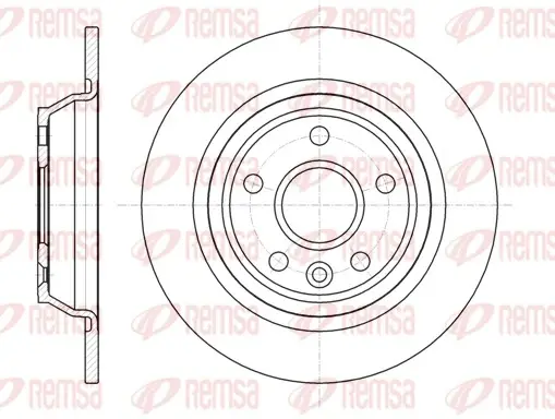 Диск гальмівний FORD FOCUS, KUGA, MONDEO IV задн. (вир-во) REMSA 61167-00 (фото 1)