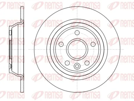 Диск гальмівний FORD FOCUS, KUGA, MONDEO IV задн. (вир-во) REMSA 61167-00