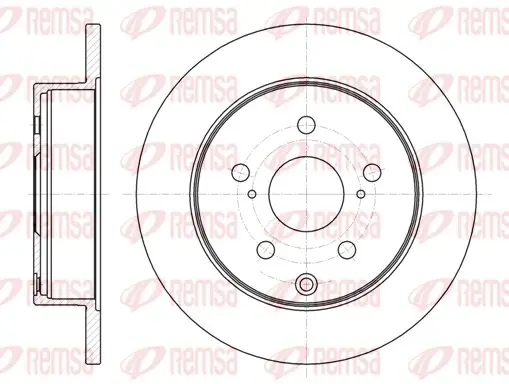 Диск гальмівний TOYOTA RAV 4 задн. (вир-во) REMSA 61188-00 (фото 1)