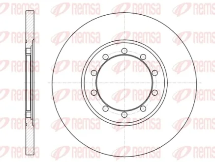 Диск гальмівний FORD TRANSIT 2.2-2.4 06- задн. (вир-во) REMSA 61201-00