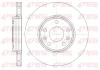 Диск гальмівний RENAULT LAGUNA 2.0 07-,GRAND SCENIC 1.2-2.0 09-,MEGANE III 09-передн. (вир-во) REMSA 61344-10 (фото 1)