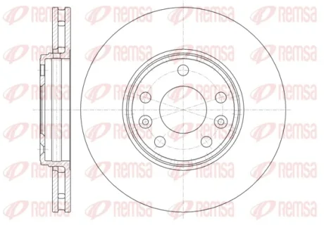 Диск гальмівний RENAULT LAGUNA 2.0 07-,GRAND SCENIC 1.2-2.0 09-,MEGANE III 09-передн. (вир-во) REMSA 61344-10