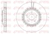 Диск гальмівний TOYOTA RAV4 IV 2.0 2.2 2012-,LEXUS RX350 RX450 2008-передн. (вир-во) REMSA 61540-10 (фото 1)