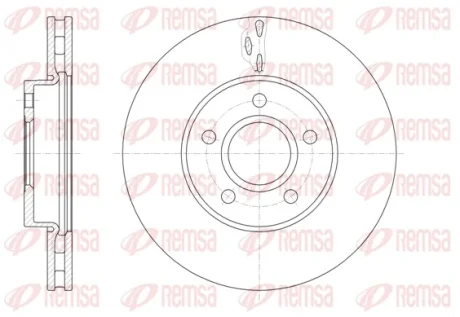 Диск гальмівний FORD/VOLVO FOCUS/CMAX/C30 передн. вент. (вир-во) REMSA 61560-10