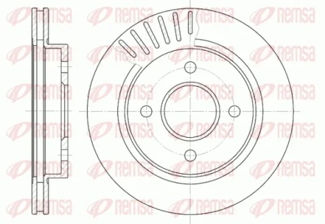 Диск гальмівний FORD MONDEO, задн., вент. (вир-во) REMSA 6160-10