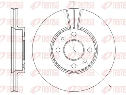 Диск гальмівний RENAULT LAGUNA/MEGANE/SAFRANE передн. вент. (вир-во) REMSA 6227-10
