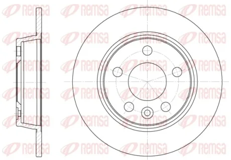 Диск гальмівний FORD, SEAT, VW, задн. (вир-во) REMSA 6453-00
