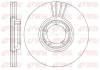 Диск гальмівний FORD TRANSIT, передн. (вир-во) REMSA 6518-10 (фото 1)