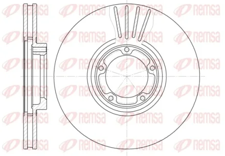 Диск гальмівний FORD TRANSIT, передн. (вир-во) REMSA 6518-10