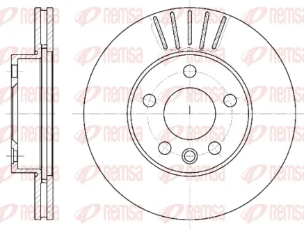 Диск гальмівний VW T4, передн. (вир-во) REMSA 6551-10