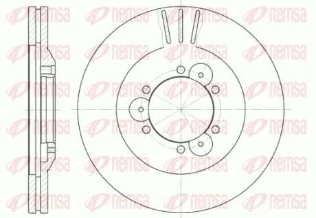 Диск гальмівний OPEL FRONTERA передн., вент. (вир-во) REMSA 6560-10