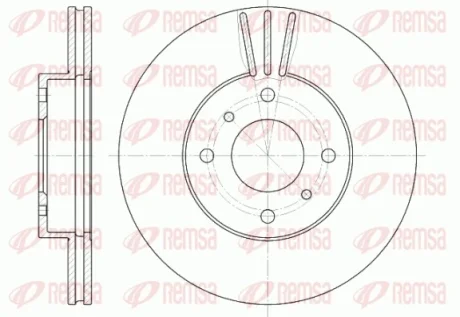 Диск гальмівний NISSAN ALMERA передн., вент. (вир-во) REMSA 6610-10