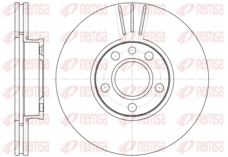 Диск гальмівний FORD GALAXY 03/95-05/06, VW SHARAN 05/95 - передн. (вир-во) REMSA 6660-10