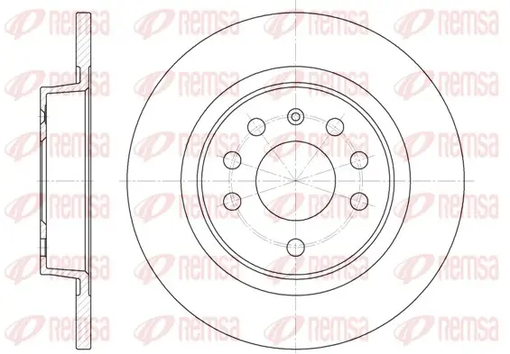 Диск гальмівний FIAT, OPEL SIGNUM, SAAB, задн. (вир-во) REMSA 6688-00 (фото 1)