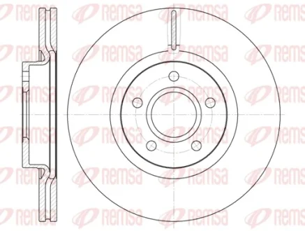 Диск гальмівний FORD C-MAX, FOCUS передн. (вир-во) REMSA 6711-10