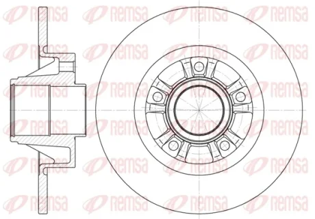 Диск гальмівний NISSAN, OPEL, RENAULT, задн. (вир-во) REMSA 6733-00