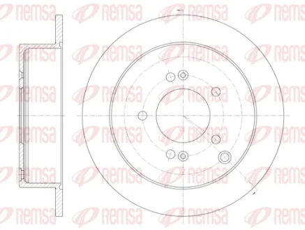 Диск гальмівний HYUNDAI SANTA FE TUCSON 01 - задн. (вир-во) REMSA 6756-00