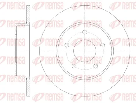 Диск гальмівний NISSAN ALMERA задн. (вир-во) REMSA 6820-00
