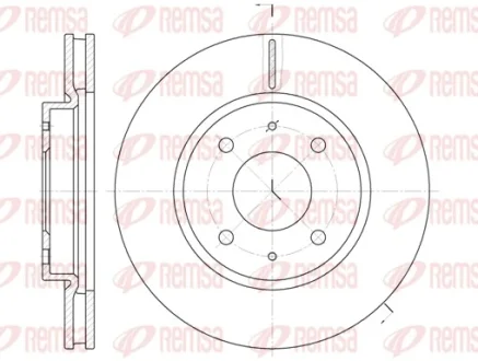 Диск гальмівний MITSUBISHI GALANT VI 2.0-2.5 96-04, LANCER 1.3-2.0 03 - передн. (вир-во) REMSA 6890-10