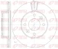 Диск гальмівний HYUNDAI I10 10/07-, KIA PICANTO 04/04 - передн. (вир-во) REMSA 6990-10 (фото 1)