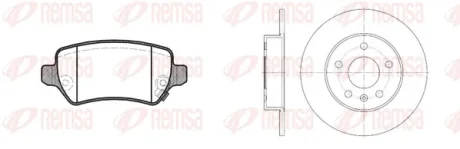 Комплект гальмівний задн. OPEL ASTRA G-05 (вир-во) REMSA 8957-00