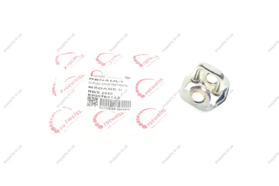 Петля дверей (передніх) Renault Laguna II/Megane II 01-08 ROTWEISS 8200765143 (фото 1)