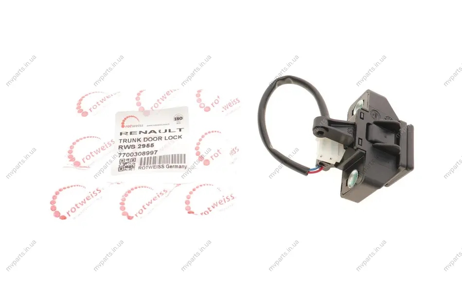 Замок кришки багажника Renault Kangoo 97- ROTWEISS RWS2955 (фото 1)