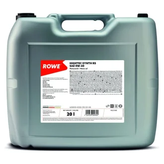 Олива 0W40 HIGHTEC SYNTH RS (20L) (MB 229.5/Porsche A40/VW 502 00/505 00) (ACEA A3/B4) (API SN/CF) ROWE 20020-0200-99