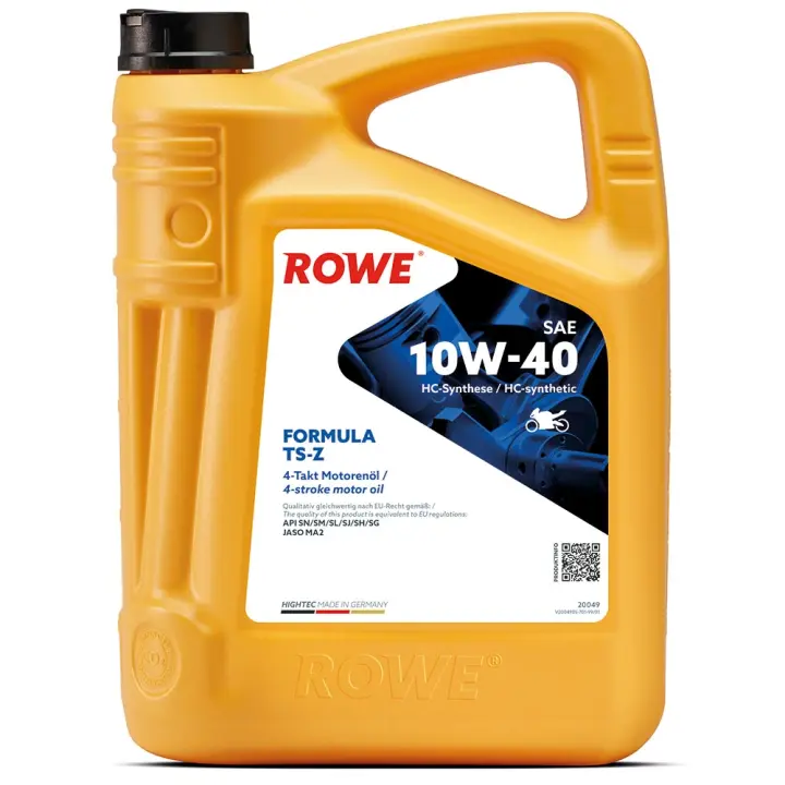 Олива 10W40 HIGHTEC FORMULA TS-Z (4L) (JASO MA2/API SN/SM/SL/SJ/SH/SG) ROWE 20049-0040-99 (фото 1)