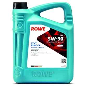 Олива 5W30 HIGHTEC SYNT RS HC-C4 (4L) (RN 0720/MB 229.51/MB 226.51) (ACEA C3,C4) ROWE 20121-0040-99