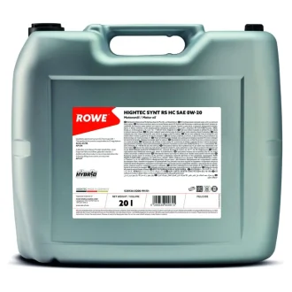 Олива 0W20 HIGHTEC SYNT RS HC (20L) (ACEA A5/B5) (API SN/API CF) ROWE 20134-0200-99