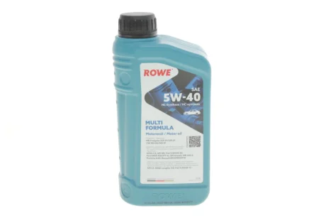 Олива 5W40 HIGHTEC MULTI FORMULA (1L) (MB 229.31/229.51/226.5/VW 505 00/505 01/BMW LL-04) ROWE 20138-0010-99