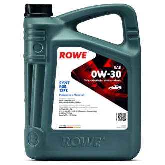 Олива 0W30 HIGHTEC SYNT RSB 12FE (4L) (BMW LL-12 FE/MB 227.61/229.61) (ACEA A5/B5,C2) (API SP RC) ROWE 20305-0040-99