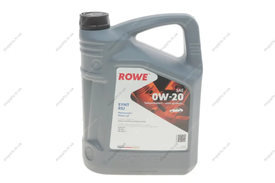 Олива 0W20 HIGHTEC SYNT RSJ (5L) (Jaguar/Land Rover-STJLR.51.5122/MB 229.71) (ACEA C5) (API SN) ROWE 20348-0050-99 (фото 1)