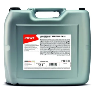 Олива 5W30 HIGHTEC SYNT RSR 17 (20L) (MB 226.52/RN17/RN 0700/0710/RN17) (ACEA C3) ROWE 20370-0200-99
