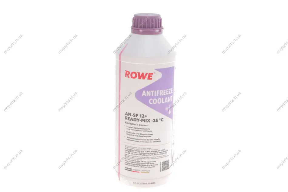 Антифриз (фіолетовий) G12/G12+ (1.5L) AN-SF 12+ READY-MIX -25°C HIGHTEC ANTIFREEZE ROWE 21048-0015-99 (фото 1)