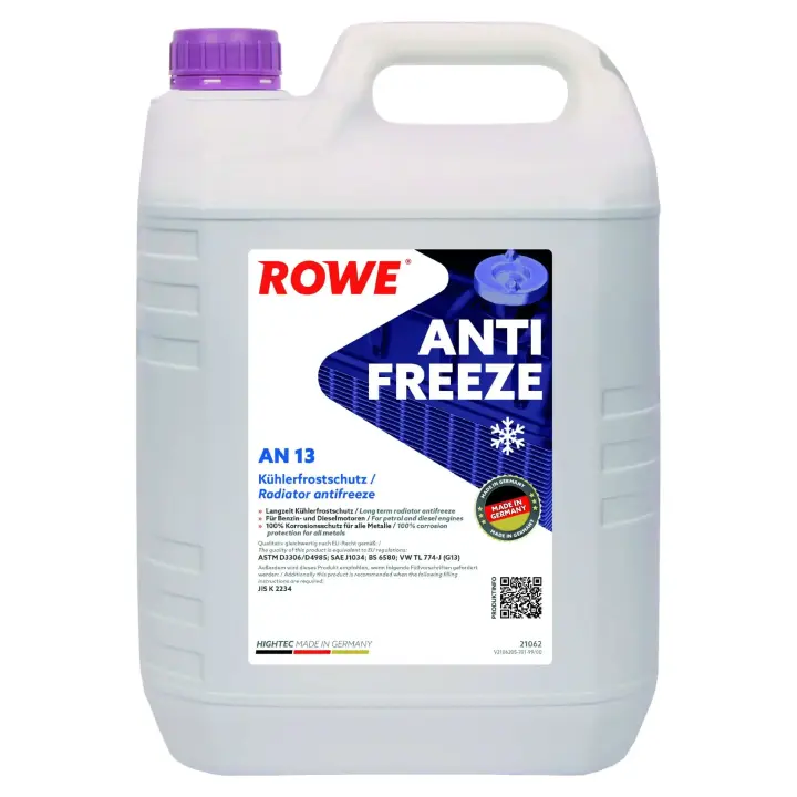 Антифриз (фіолетовий) G13 (5L) HIGHTEC ANTIFREEZE COOLANT AN 13 (концентрат) ROWE 21062-0050-99 (фото 1)