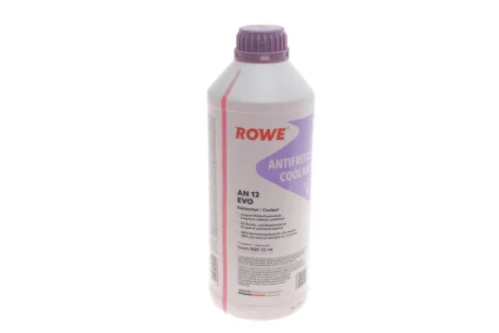 Антифриз (фіолетовий) G12 EVO (1.5L) HIGHTEC ANTIFREEZE COOLANT AN 12 EVO (1:1=-37°C) (концентрат) ROWE 21080-0015-99