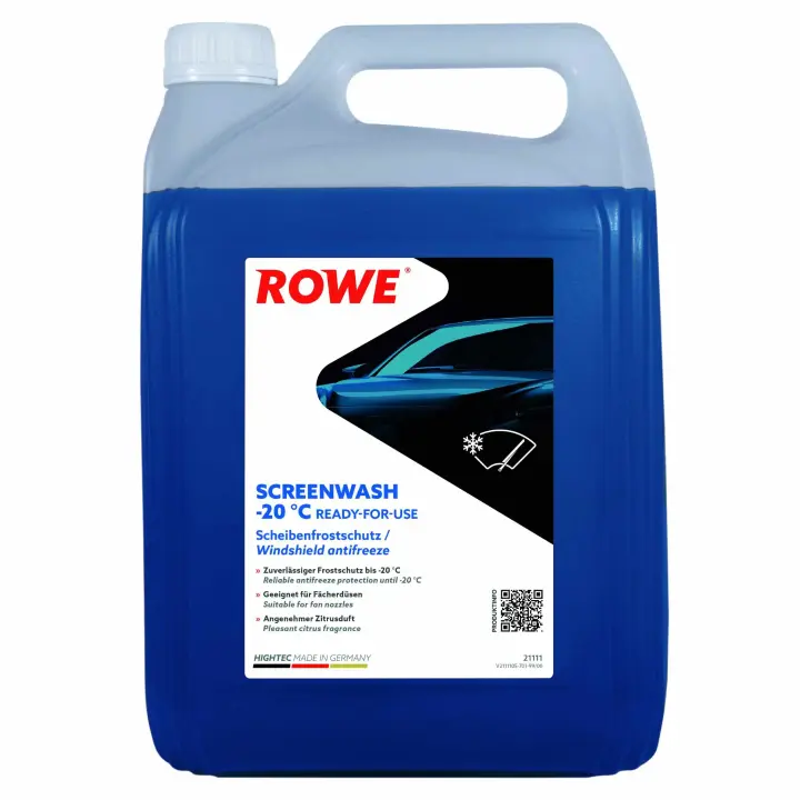Омивач скла зима (5L) HIGHTEC SCREENWASH (-20°C) (готовий до застосування) (лимон) ROWE 21111-0050-99 (фото 1)